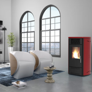 Valencia s plus Forced ventilated air pellet stoves Karmek One
