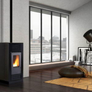 Giove plus Natural convection pellet air stoves Karmek One