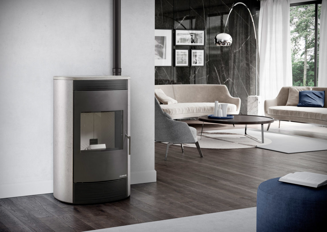 Eclipse Forced ventilated air pellet stoves Karmek One
