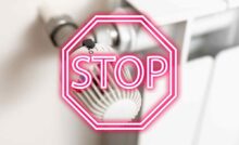 Termosifone e segnale di stop